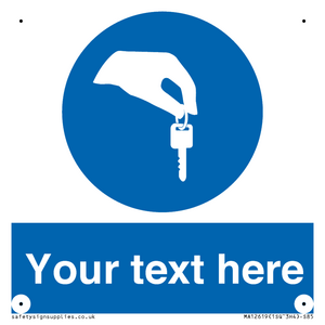 Custom Mandatory Keys Sign